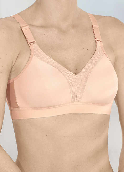 Soft-BH - Triumph Triaction Wellness Sport-BH für leichte Beanspruchung, in Größe 075 bis 095, in Cup B, in Farbe PUDER Ansicht 2
