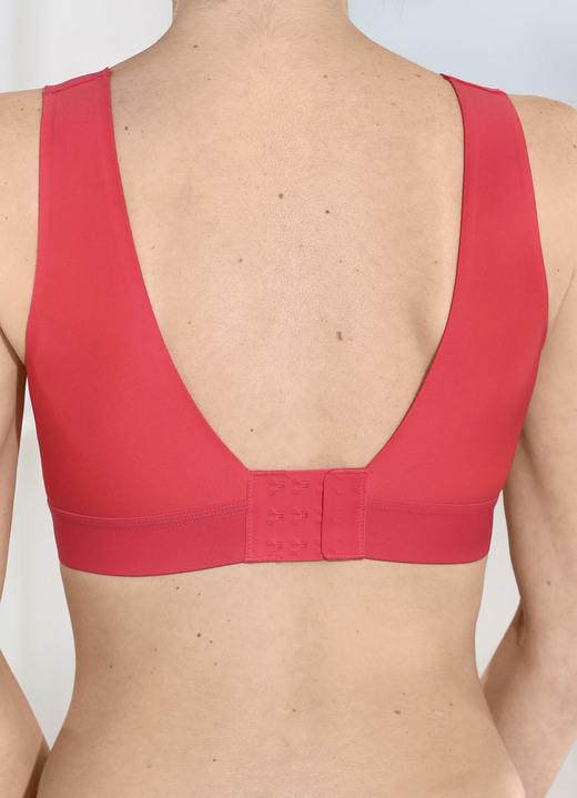 Soft-BH -  Naturana BH mit nahtlosen Abschlüssen, in Größe L (Gr: 80 Cup E + Gr: 85 Cup B,C,D + Gr: 90 Cup A) bis XL (Gr: 85 Cup E + Gr: 90 Cup B,C,D,E), in Farbe MELONE Ansicht 2