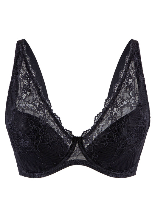 Bügel-BH - LingaDore Bügel-BH mit zarter Elastikspitze, in Größe 075 bis 095, in Cup E, in Farbe ROT Ansicht 10