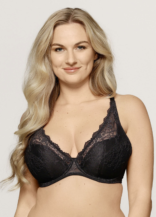 Bügel-BH - LingaDore Bügel-BH mit zarter Elastikspitze, in Größe 075 bis 095, in Cup E, in Farbe ROT Ansicht 7