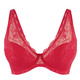 Bügel-BH - LingaDore Bügel-BH mit zarter Elastikspitze, in Größe 075 bis 095, in Cup E, in Farbe ROT – Farbe ROT – Ansicht 6
