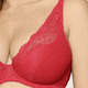 Bügel-BH - LingaDore Bügel-BH mit zarter Elastikspitze, in Größe 075 bis 095, in Cup C, in Farbe ROT – Farbe ROT – Ansicht 2