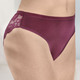 Slips - Laurina Viererpack Slips mit floraler Elastikspitze, in Größe 036 bis 050, in Farbe 2X BURGUND, 2X SCHWARZ – Farbe 2X BURGUND, 2X SCHWARZ – Ansicht 2