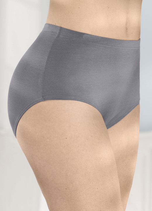 Slips - Viererpack Slips mit Gummizug, in Größe 038 bis 054, in Farbe 4X SCHWARZ Ansicht 3