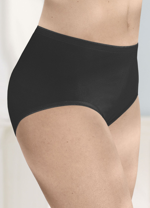 Slips - Speidel Viererpack Slips mit flachen Beinabschlüssen, in Größe 038 bis 052, in Farbe WEISS Ansicht 4