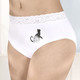 Slips - Viererpack Slips mit Katzenmotiv, in Größe 038 bis 052, in Farbe WEISS – Farbe WEISS – Ansicht 1