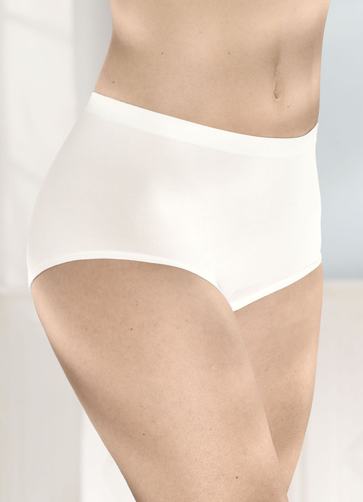 Slips - Sloggi Zweierpack Slips ohne Seitennähte, in Größe L (44/46) bis XXL (52/54), in Farbe PUDER Ansicht 3