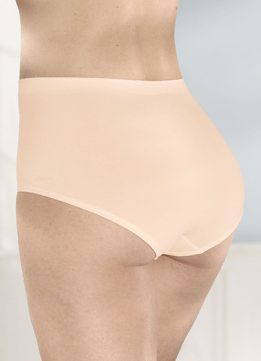 Slips - Sloggi Zweierpack Slips ohne Seitennähte, in Größe L (44/46) bis XXL (52/54), in Farbe PUDER Ansicht 2