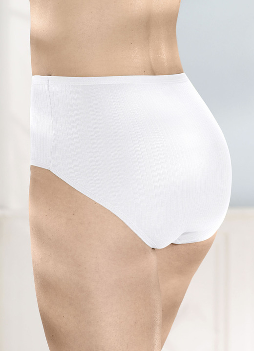 Slips - Viererpack Slips mit Rippenstruktur, in Größe 038 bis 056, in Farbe 2X GRÜN, 2X WEISS Ansicht 3