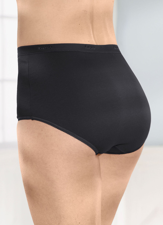 Slips - brio lingerie Fünferpack Slips mit elastischen Abschlüssen, in Größe 040 bis 056, in Farbe 3X ROT, 2X SCHWARZ Ansicht 7