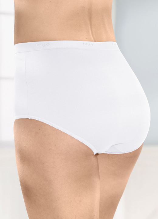 Slips - brio lingerie Fünferpack Slips mit elastischen Abschlüssen, in Größe 040 bis 056, in Farbe 3X ROT, 2X SCHWARZ Ansicht 5