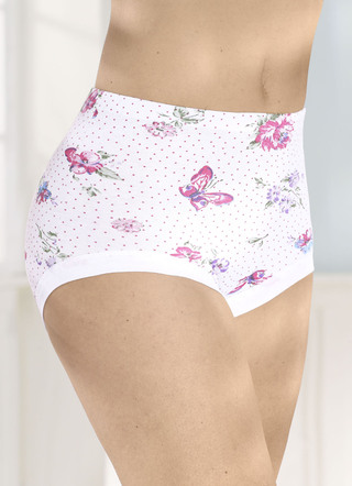 Fünferpack Slips mit auswechselbarem Gummizug im Bund