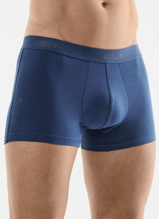 Pants & Boxershorts - SLG Zweierpack Pants mit Elastikbund, in Größe L (6) bis XXL (8), in Farbe 1X BLAU, 1X GRAFIT Ansicht 1