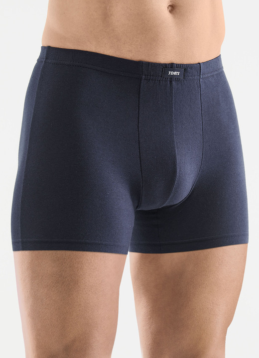 Pants & Boxershorts - Viererpack Pants mit Dehnbund, in Größe 3XL (9) bis XXL (8), in Farbe 1X MARINE, 1X SCHWARZ, 1X ANTHRAZIT MELIERT, 1X HELLGRAU MELIERT Ansicht 1