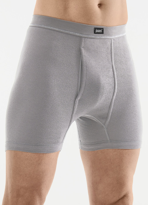 Slips & Unterhosen - Dreierpack Unterhosen mit Softbund, in Größe 005 bis 014, in Farbe 2X SCHIEFER, 1X HELLGRAU Ansicht 2