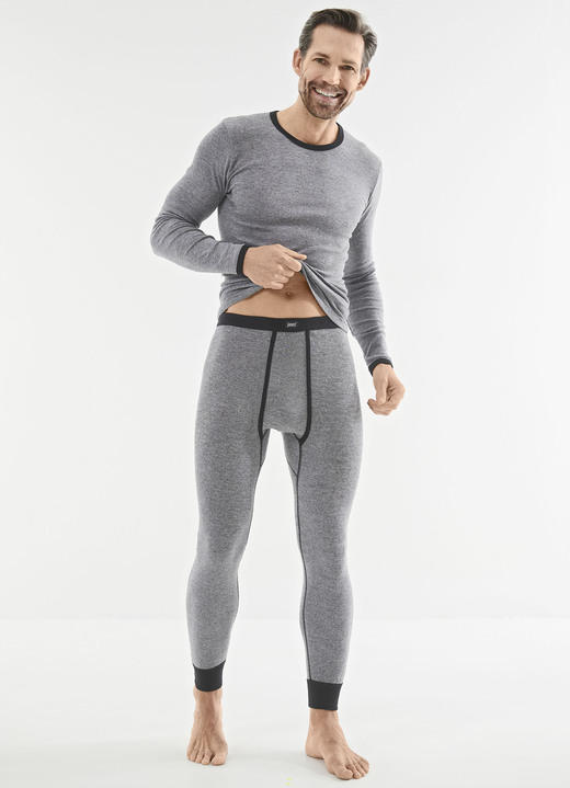 Winter- & Funktionswäsche - Dreierpack Schlupfjacken. langarm, mit Ringeldessin, in Größe 005 bis 014, in Farbe 3X SCHWARZ-WEISS Ansicht 1