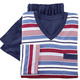 Schlafanzüge - Zweierpack Schlafanzüge mit V-Ausschnitt und offenen Abschlüssen, in Größe 046 bis 062, in Farbe 1X BLAU-BORDEAUX-MARINE, 1X RAUCHBLAU-TÜRKIS-NAVY – Farbe 1X BLAU-BORDEAUX-MARINE, 1X RAUCHBLAU-TÜRKIS-NAVY – Ansicht 3