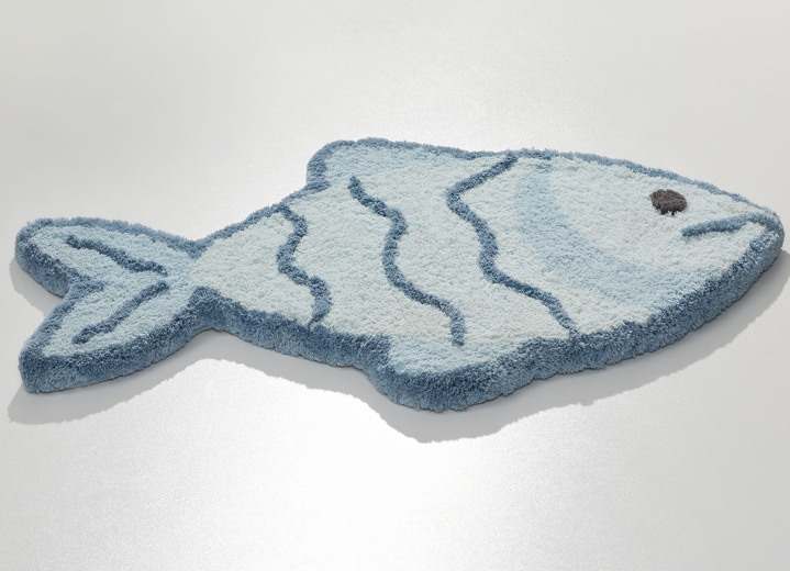 Badgarnituren - Pflegeleichte Badgarnitur ideal für Allergiker, in Größe 100 (Teppich, 50/ 80 cm) bis 112 (WC-Deckelbezug, 47/ 50 cm), in Farbe BLAU Ansicht 5