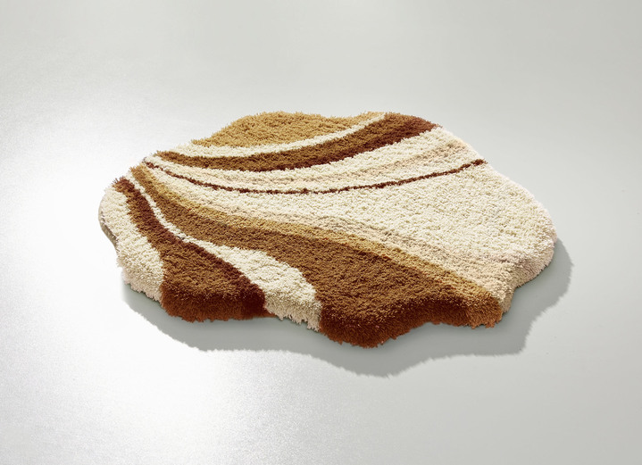 Badgarnituren - Tolle Badgarnitur in barfußweicher Qualität, in Größe 100 (Vorleger halbrund, 50/ 80 cm) bis 112 (WC-Deckelbezug, 47/ 50 cm), in Farbe BLAU Ansicht 15