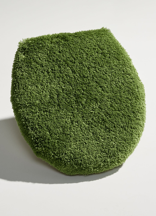 Badgarnituren - Tolle Badgarnitur in barfußweicher Qualität, in Größe 100 (Vorleger halbrund, 50/ 80 cm) bis 112 (WC-Deckelbezug, 47/ 50 cm), in Farbe BLAU Ansicht 8