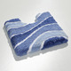 Badgarnituren - Herrlich weiche Badgarnitur, in Größe 100 (Vorleger halbrund, 50/ 80 cm) bis 112 (WC-Deckelbezug, 47/ 50 cm), in Farbe BLAU – Farbe BLAU – Ansicht 7
