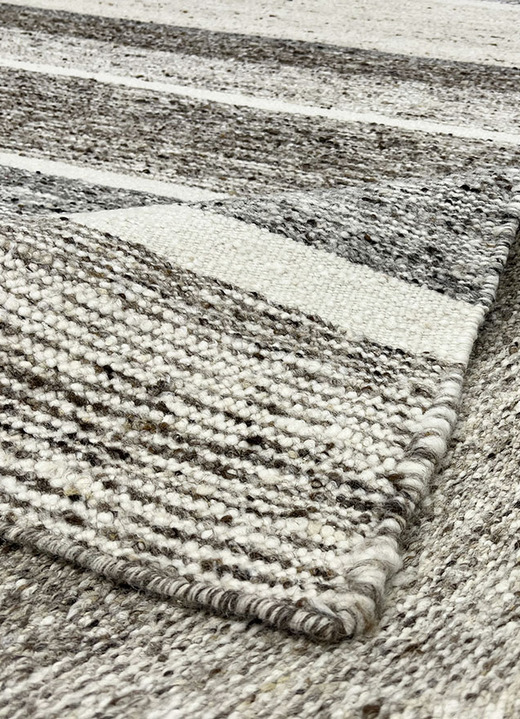 Modern - Brücken und Teppiche aus natürlichen Materialien, in Größe 103 (Brücke, 60x 90 cm) bis 292 (Teppich, 250x350 cm), in Farbe GESTREIFT Ansicht 2