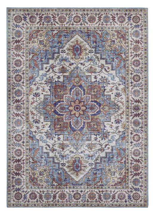 Teppiche - Pflegeleichte, gewebte Brücken und Teppiche, in Größe 113 (Brücke, 80x150 cm) bis 301 (Teppich, ø 100 cm), in Farbe GRAU Ansicht 6