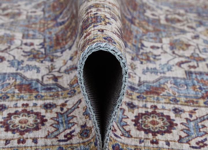 Teppiche - Pflegeleichte, gewebte Brücken und Teppiche, in Größe 113 (Brücke, 80x150 cm) bis 301 (Teppich, ø 100 cm), in Farbe GRAU Ansicht 14