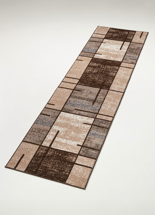 Teppiche - Grafisch gemusterte Läufer, in Größe 102 (Läufer, 67 cm breit) bis 106 (Läufer, 100 cm breit), in Farbe BRAUN Ansicht 2