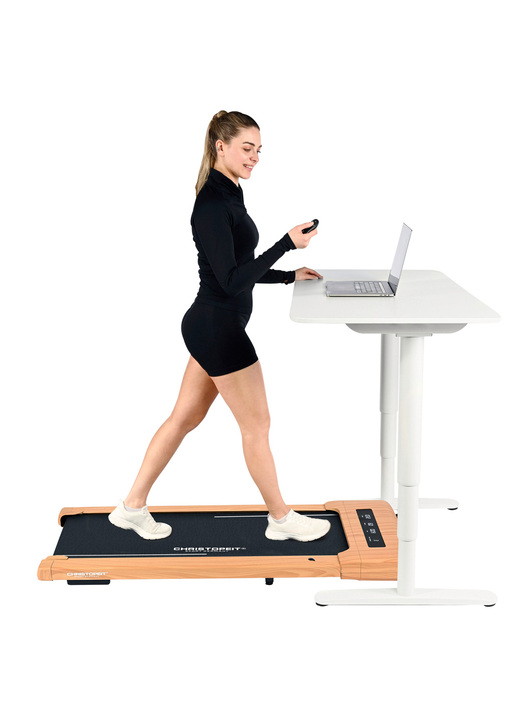 Fitnessgeräte - Christopeit Walking Pad 4.1/4.2, in Farbe HOLZOPTIK Ansicht 1