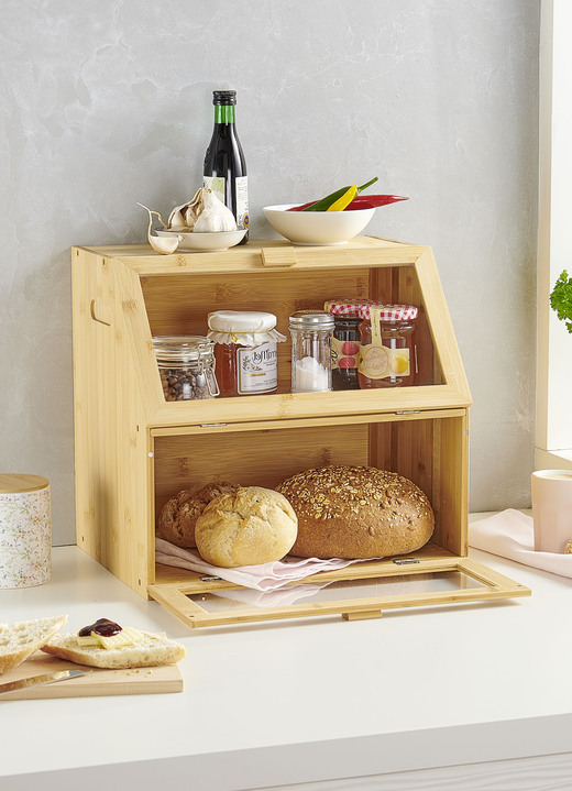 Haushaltshelfer - Backwaren-Theke für das Frühstücksbuffet zu Hause, in Farbe BRAUN, in Ausführung Backwaren-Theke Ansicht 1