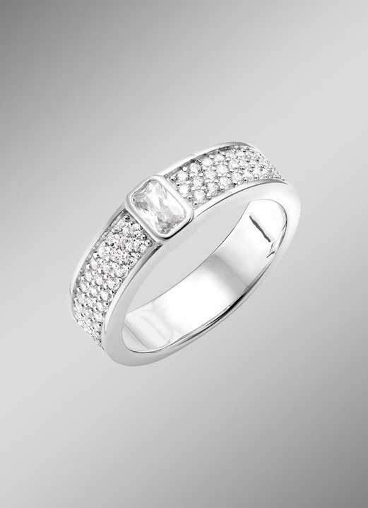 Ringe - Damenring mit Zirkonia, in Größe 160 bis 220, in Farbe  Ansicht 1