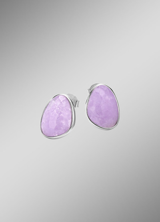 Schöne Ohrstecker mit echt facettiertem Amethyst