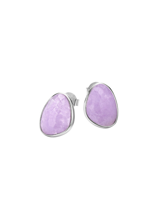 Ohrschmuck - Schöne Ohrstecker mit echt facettiertem Amethyst Ansicht 2 Ohrschmuck - Schöne Ohrstecker mit echt facettiertem Amethyst, in Farbe  Ansicht 2