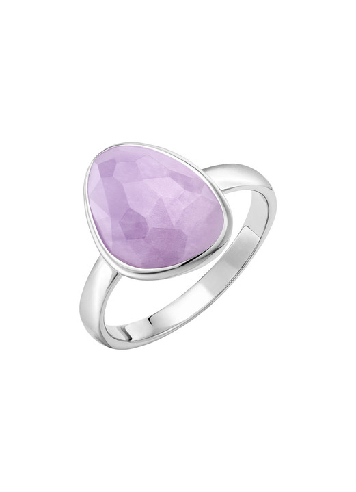 Ringe - Schöner Damenring mit echt facettiertem Amethyst, in Größe 160 bis 220, in Farbe  Ansicht 2