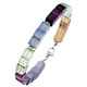 Halsketten - Wunderschöne Garnitur mit Hämatit, beh. und Fluorit in Multicolor – Ansicht 3 Halsketten - Wunderschöne Garnitur mit Hämatit, beh. und Fluorit in Multicolor, in Farbe , in Ausführung Armband, 19,5 cm lang – Ansicht 3