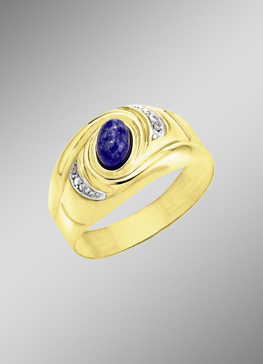 Ringe - Damenring mit echt Lapislazuli, in Größe 160 bis 220, in Farbe  Ansicht 1