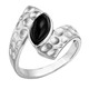 Ringe - Damenring mit echt schwarzem Achat, der Charakter zeigt! , in Größe 160 bis 220, in Farbe  – Ansicht 2