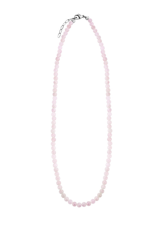 Halsketten - Halskette mit echtem Rosenquarz Ansicht 2 Halsketten - Halskette mit echtem Rosenquarz, in Farbe  Ansicht 2