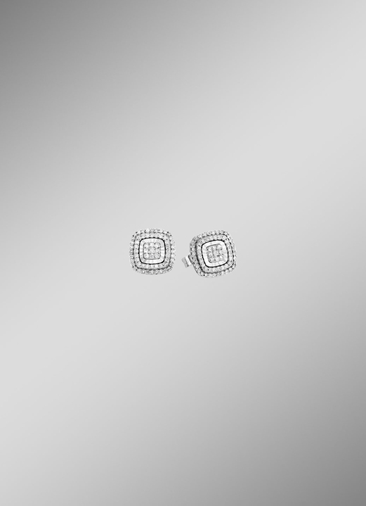 Ohrschmuck - Ohrstecker mit Brillanten, in Farbe  Ansicht 2