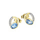 Ohrschmuck - Ohrstecker mit Blautopas und Zirkonia – Ansicht 2 Ohrschmuck - Ohrstecker mit Blautopas und Zirkonia, in Farbe  – Ansicht 2