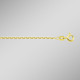 Halsketten - Diamantierte Ankerkette aus Gold – Ansicht 1 Halsketten - Diamantierte Ankerkette aus Gold, in Farbe  – Ansicht 1