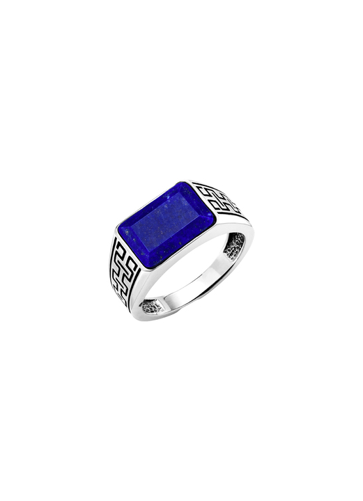 Ringe - Herrenring mit Lapislazuli , in Größe 180 bis 240, in Farbe  Ansicht 2