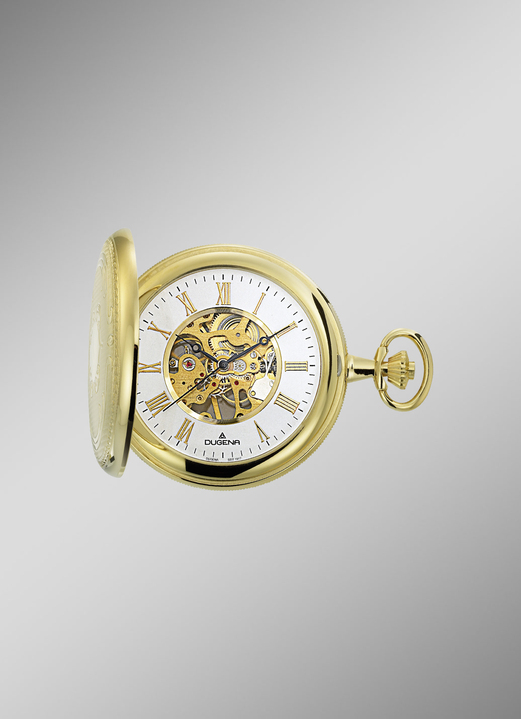 Mechanikuhren / Automatikuhren - Dugena Taschenuhr, in Farbe  Ansicht 1