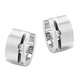 Ohrschmuck - Elegante Klappcreolen mit synth. Zirkonia für jeden Tag – Ansicht 2 Ohrschmuck - Elegante Klappcreolen mit synth. Zirkonia für jeden Tag, in Farbe  – Ansicht 2