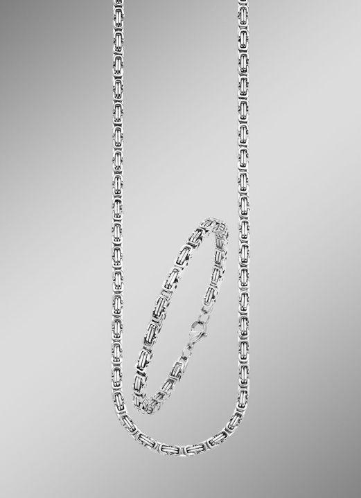 Herren-Modeschmuck - Zeitlose und kraftvolle Königsketten-Garnitur, in Farbe , in Ausführung Armband, 20 cm lang Ansicht 2