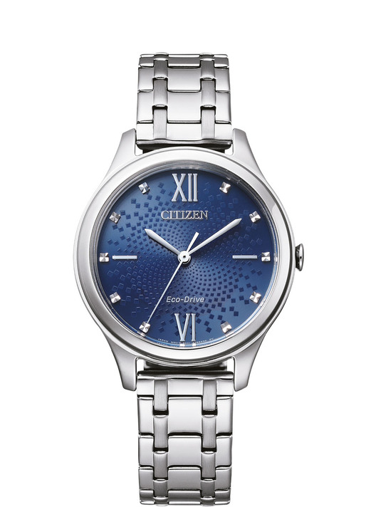 Stahlband / Metallband - Citizen-Solar-Damenuhr EM0500-73L Ansicht 2 Stahlband / Metallband - Citizen-Solar-Damenuhr EM0500-73L, in Farbe  Ansicht 2