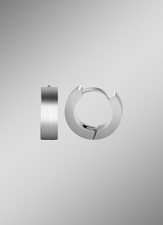 Herren-Modeschmuck - Moderne und maskuline Klappcreolen, in Farbe  Ansicht 2