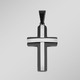Herren-Modeschmuck - Stilvoller Kreuz-Anhänger, in Farbe  – Ansicht 1