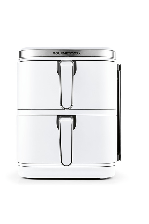 Heißluftfritteusen - Digitale Doppelkammer-Heißluftfritteuse „FryUP“, in Farbe WEISS Ansicht 4